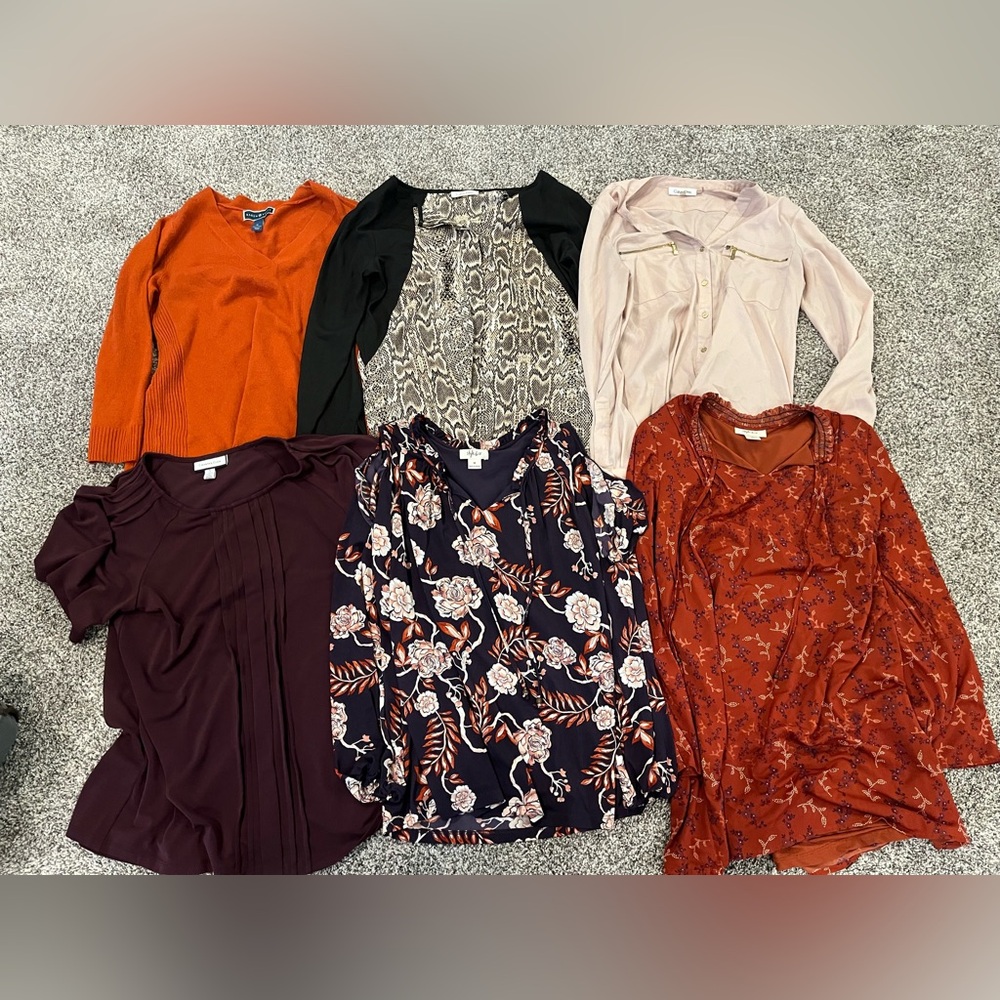 CLOSET CLEAN OUT Women’s Bundle of 6 Tops - Calvin Klein, Style & Co